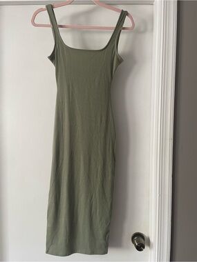 Heart and Hips Sculpting Bodycon Midi Ribbed Tank Dress - Size Medium